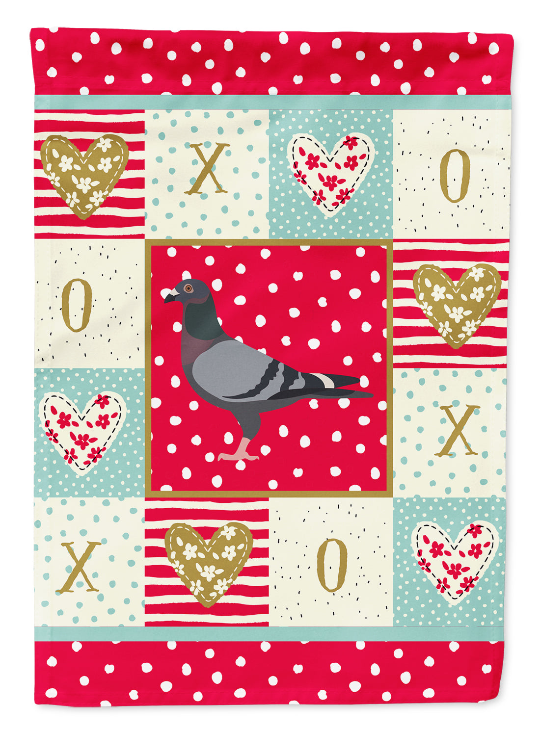 Racing Pigeon Love Flag Canvas House Size CK5378CHF  the-store.com.