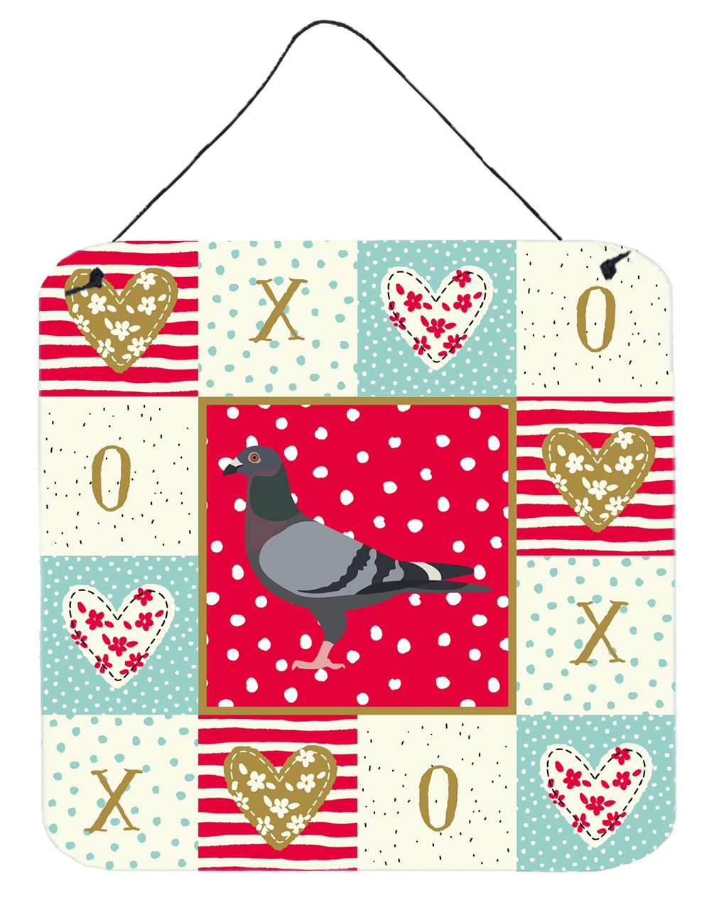 Racing Pigeon Love Wall or Door Hanging Prints CK5378DS66 by Caroline's Treasures