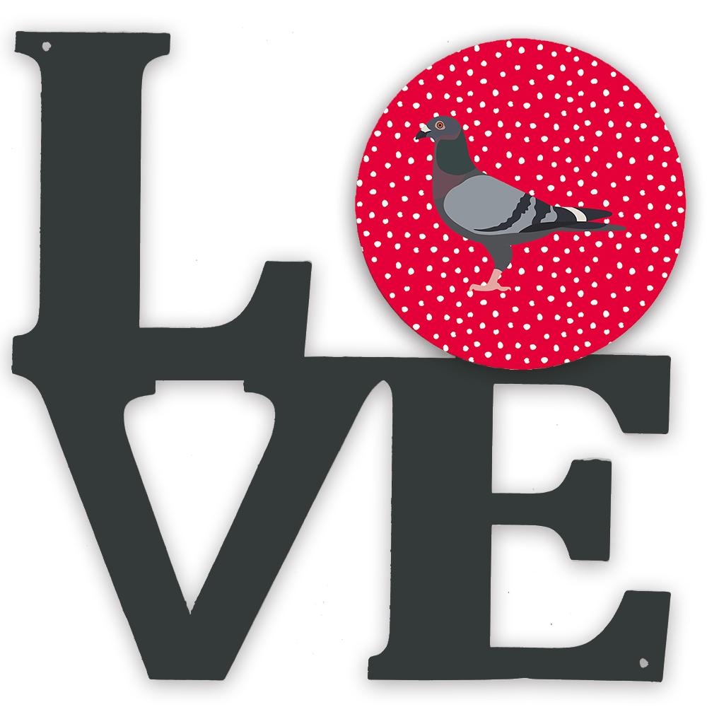 Racing Pigeon Love Metal Wall Artwork LOVE CK5378WALV by Caroline&#39;s Treasures