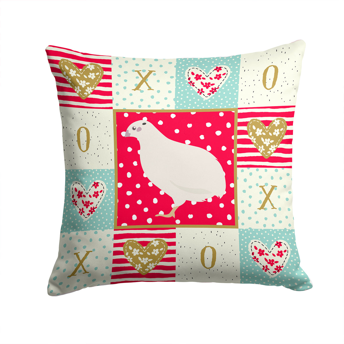 Texas Quail Love Fabric Decorative Pillow CK5384PW1414 - the-store.com