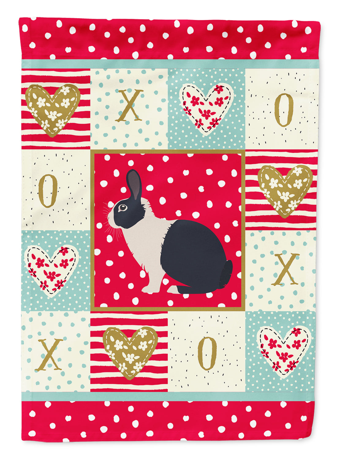 Dutch Rabbit Love Flag Canvas House Size CK5385CHF  the-store.com.