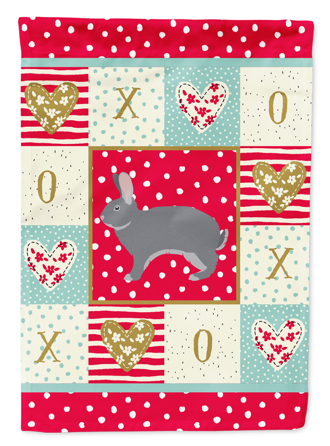 Giant Chinchilla Rabbit Love Flag Garden Size CK5393GF  the-store.com.