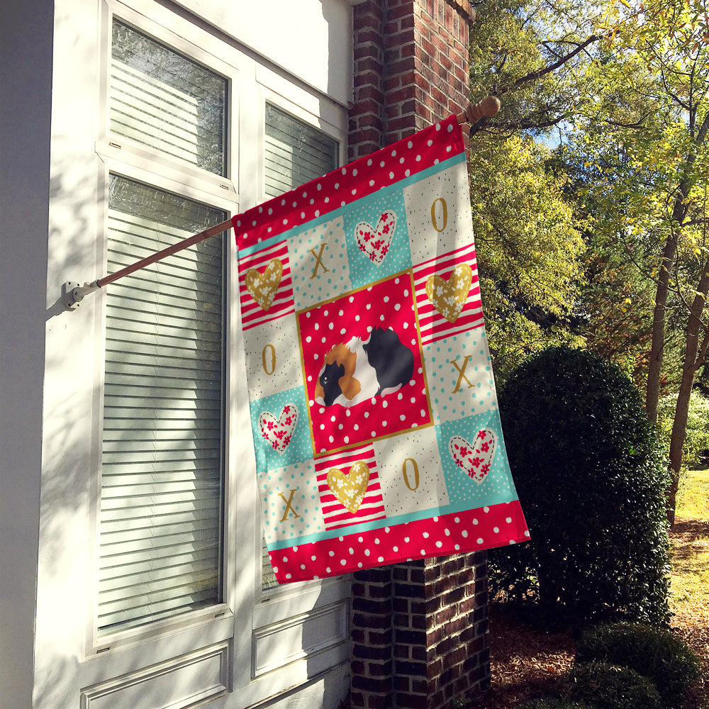 Abyssinian Guinea Pig Love Flag Canvas House Size CK5426CHF  the-store.com.