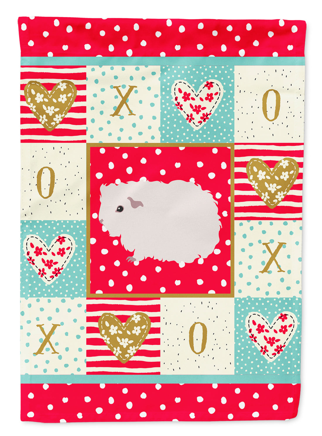 Merino Guinea Pig Love Flag Canvas House Size CK5430CHF  the-store.com.