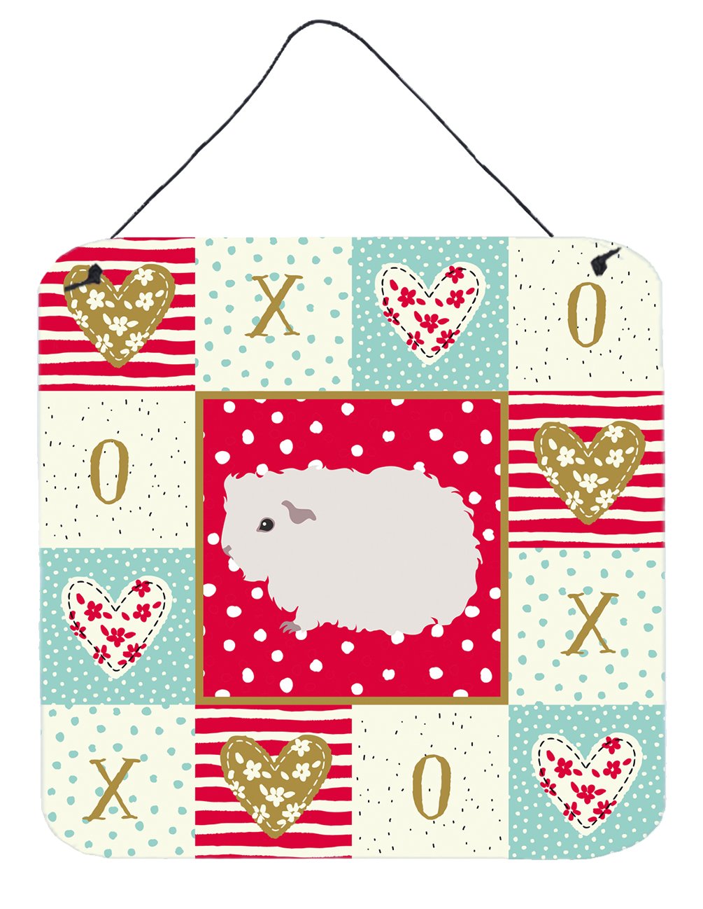 Merino Guinea Pig Love Wall or Door Hanging Prints CK5430DS66 by Caroline's Treasures