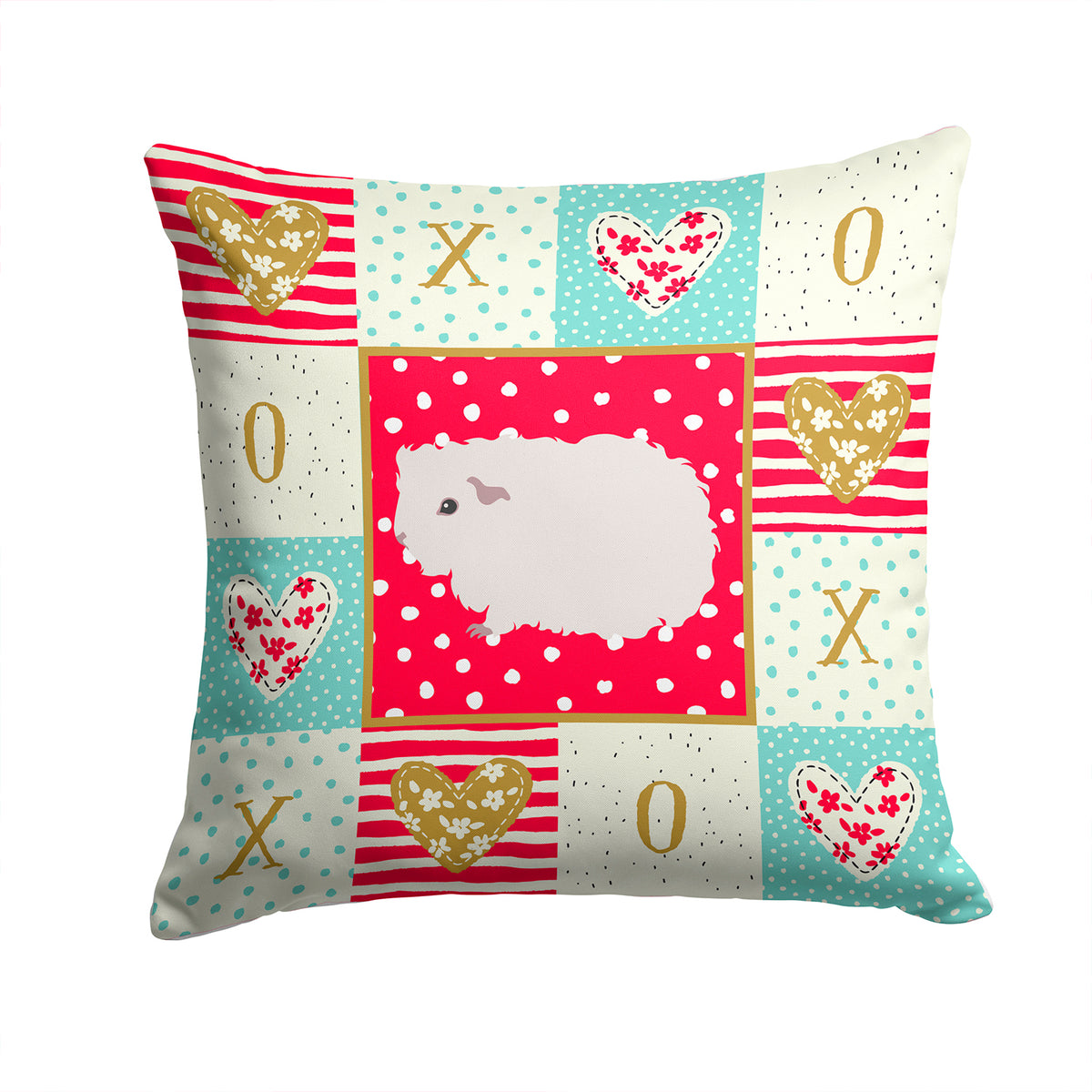 Merino Guinea Pig Love Fabric Decorative Pillow CK5430PW1414 - the-store.com