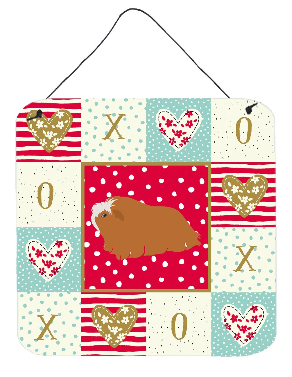 Peruvian Guinea Pig Love Wall or Door Hanging Prints CK5431DS66 by Caroline's Treasures