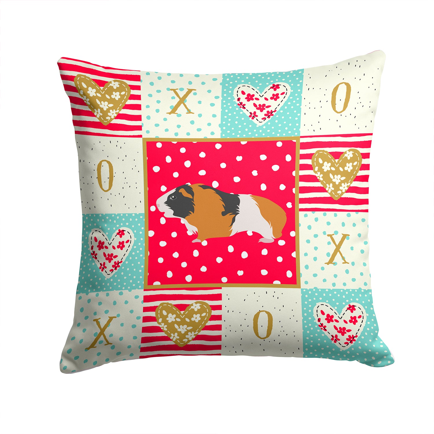 Rex Guinea Pig Love Fabric Decorative Pillow CK5432PW1414 - the-store.com