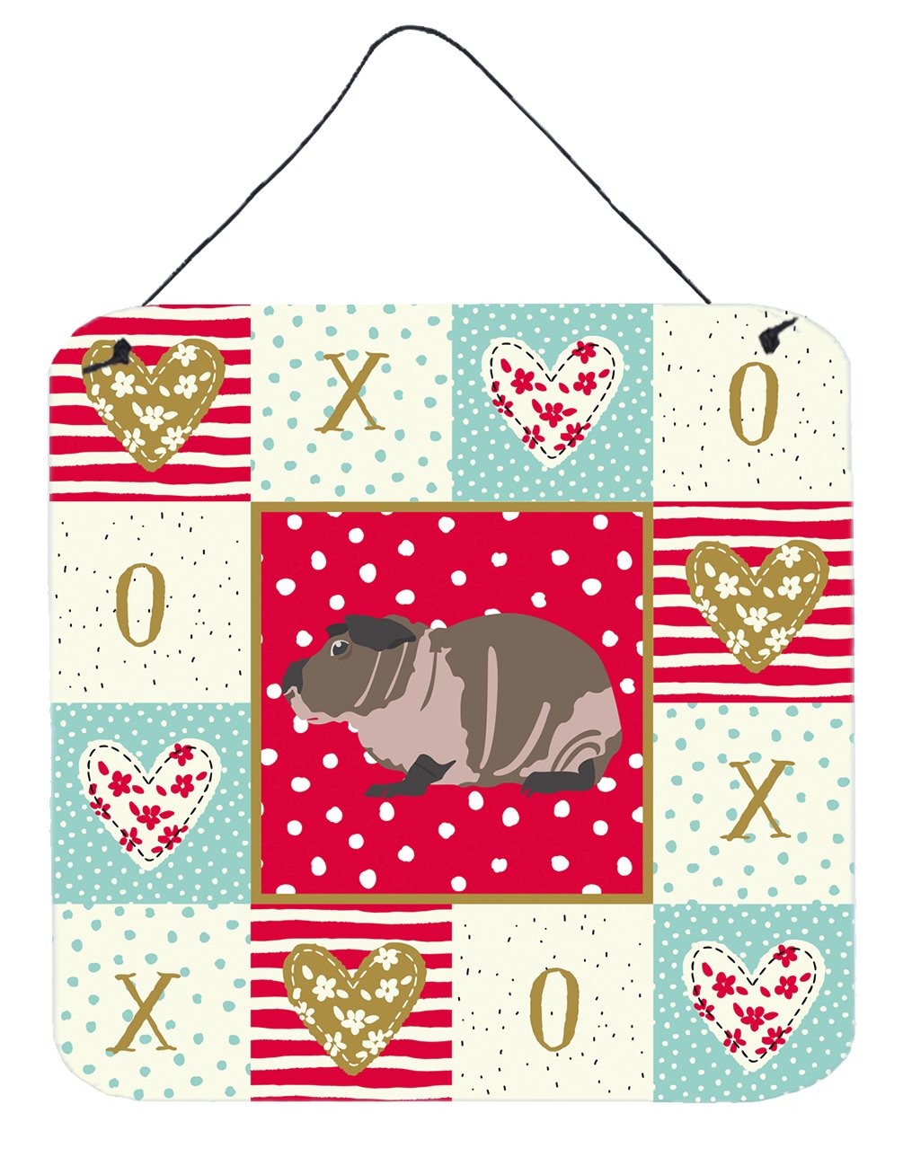 Skinny Guinea Pig Love Wall or Door Hanging Prints CK5435DS66 by Caroline's Treasures