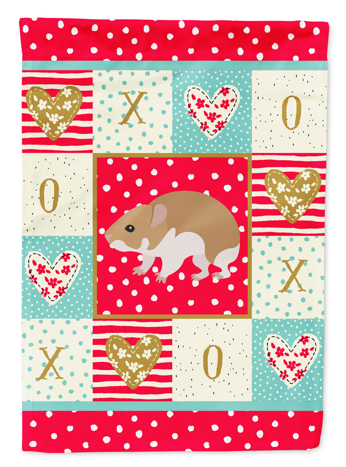 Turkish Hamster Love Flag Garden Size CK5445GF  the-store.com.