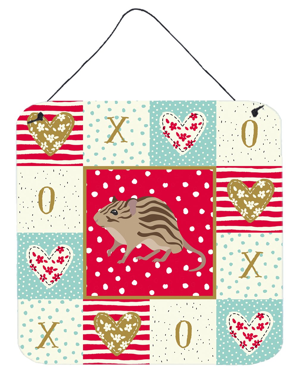 Zebra Mouse Love Wall or Door Hanging Prints CK5455DS66 by Caroline&#39;s Treasures