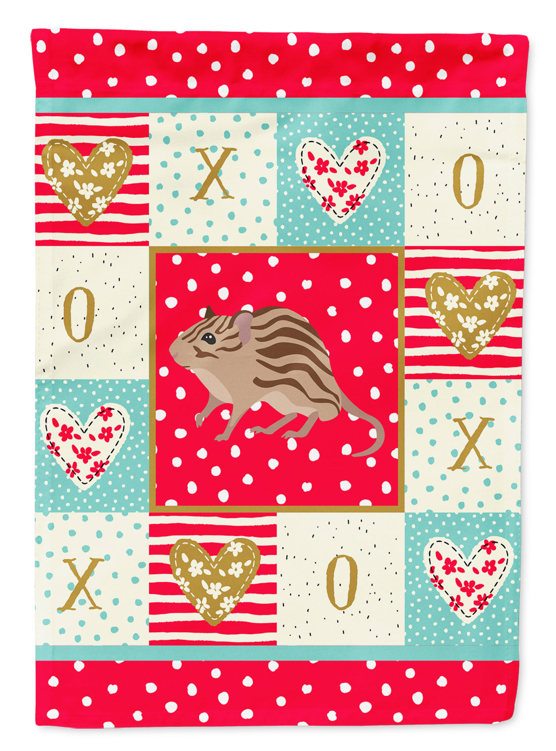 Zebra Mouse Love Flag Garden Size CK5455GF  the-store.com.