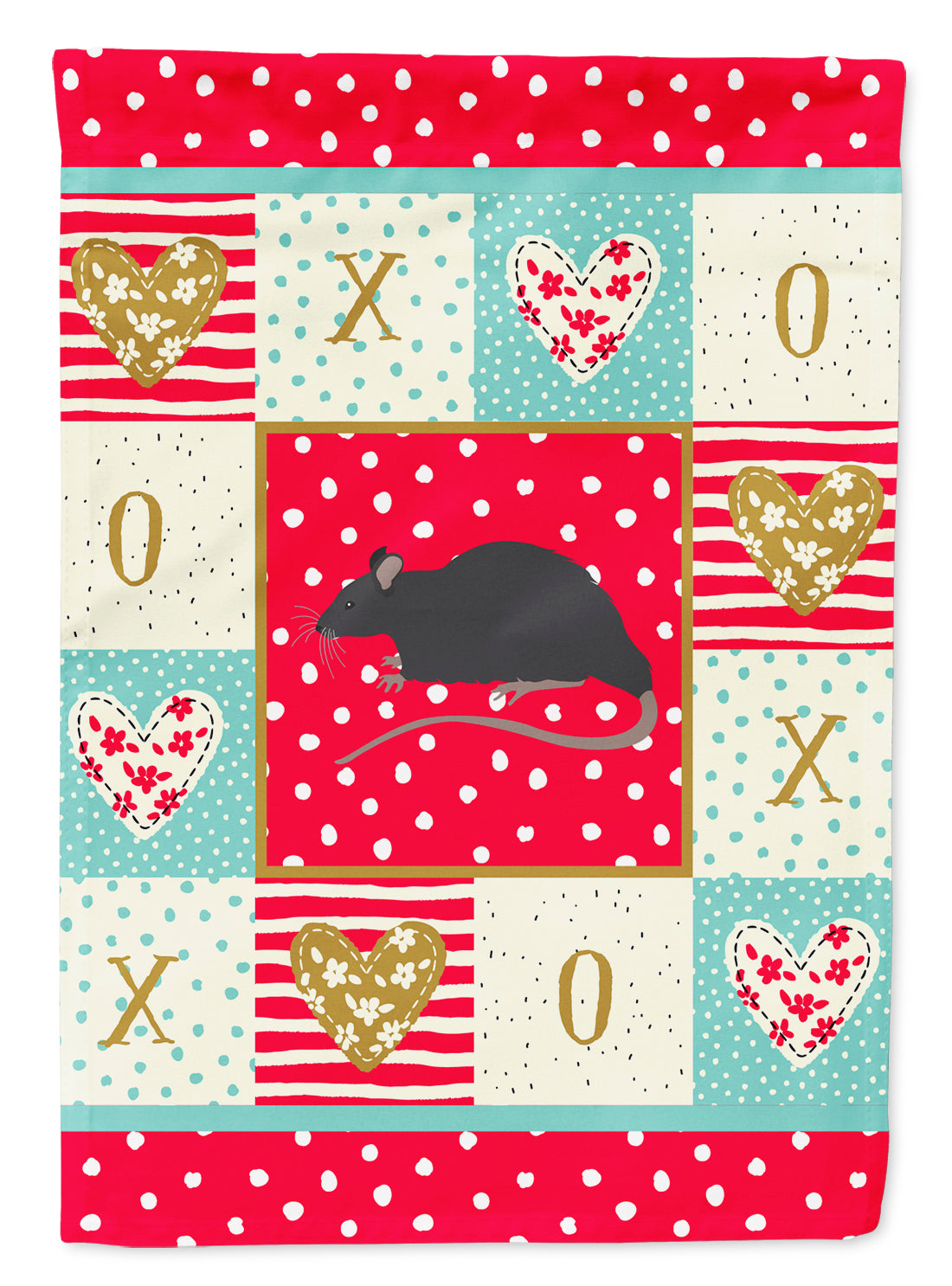 Black Rat Love Flag Canvas House Size CK5456CHF  the-store.com.