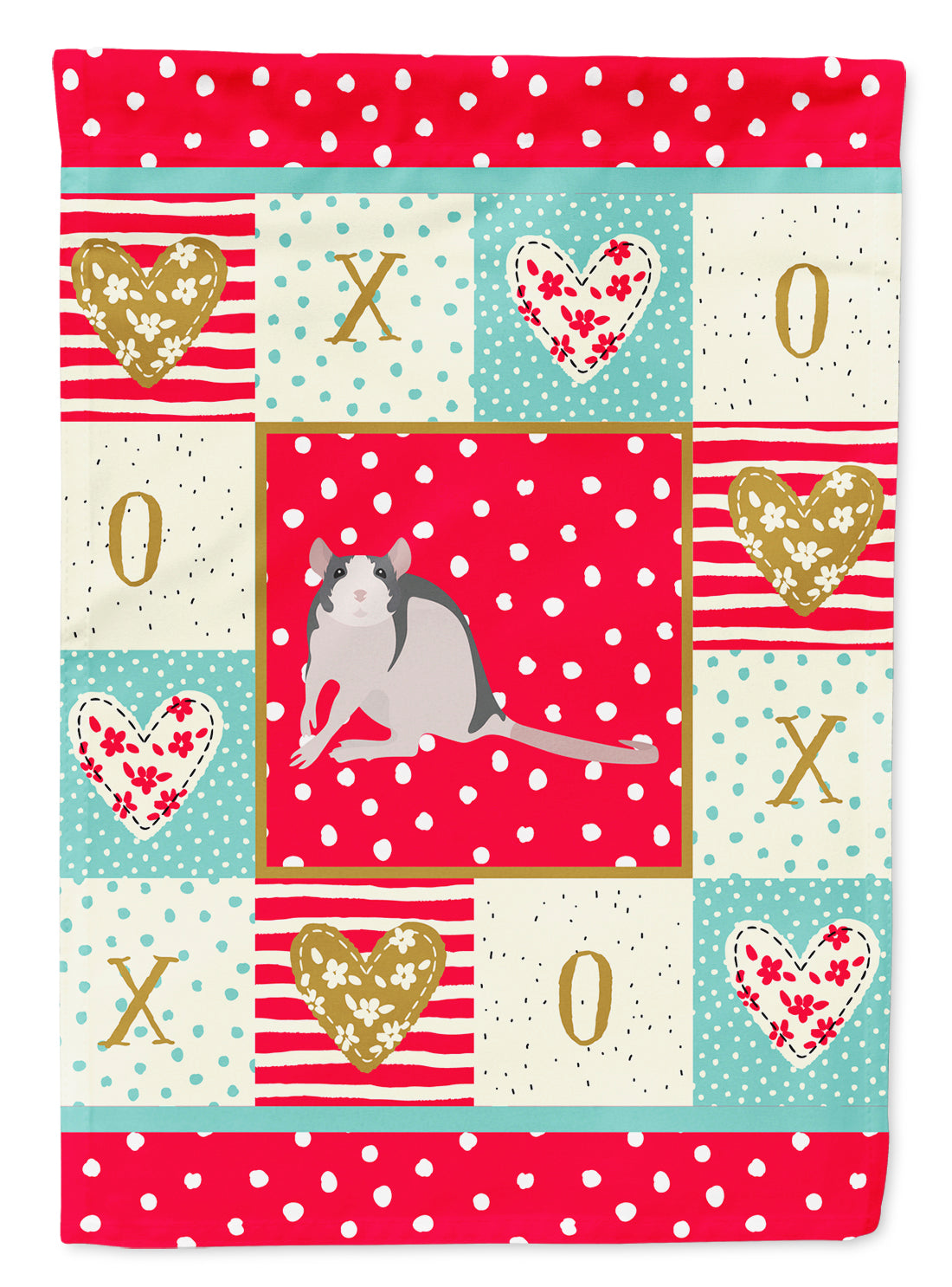 Husky Rat Love Flag Garden Size CK5461GF  the-store.com.