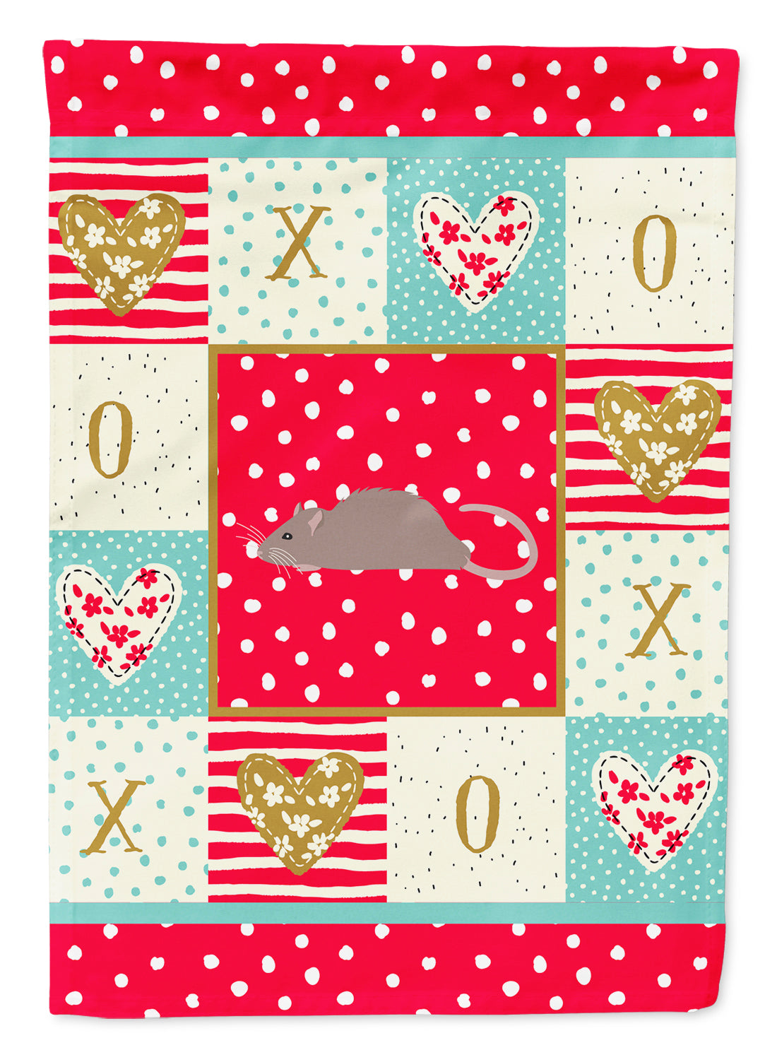 Satin Rat Love Flag Garden Size CK5463GF  the-store.com.