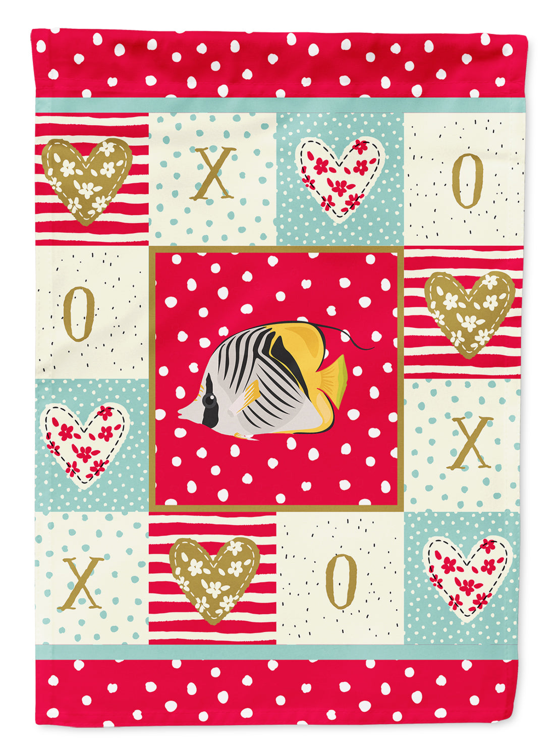 Butterfly Fish Love Flag Garden Size CK5466GF  the-store.com.