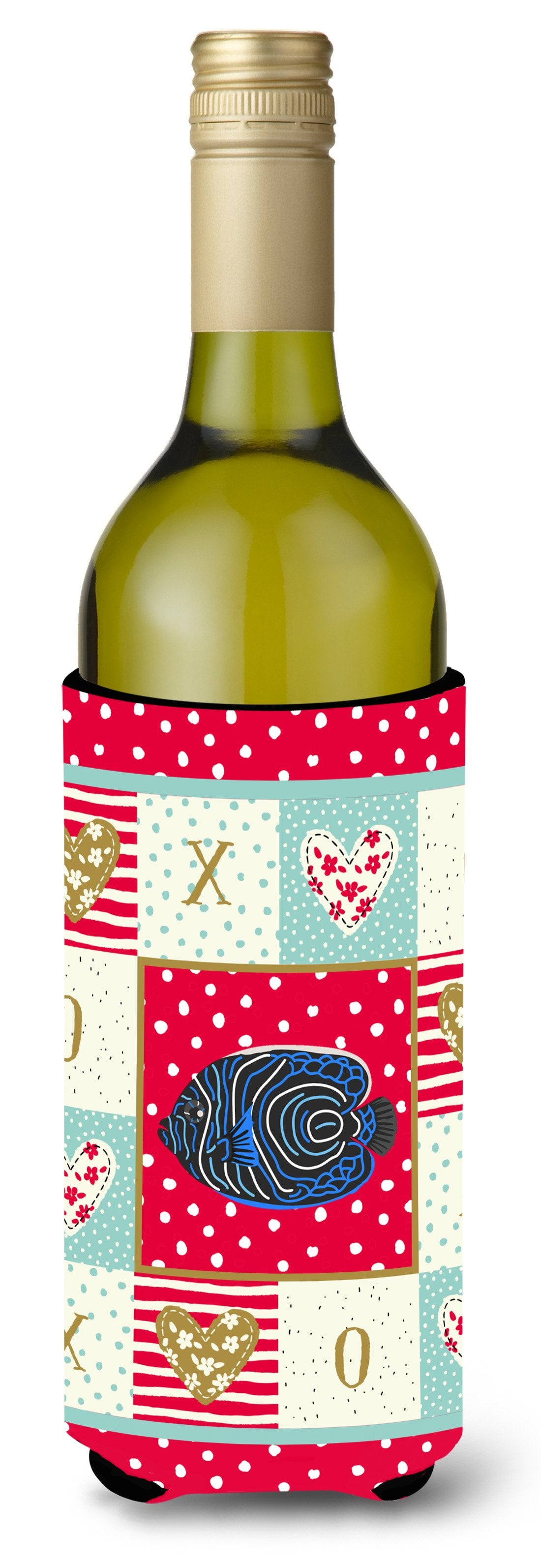 Emperor Angelfish Love Wine Bottle Hugger CK5469LITERK by Caroline's Treasures