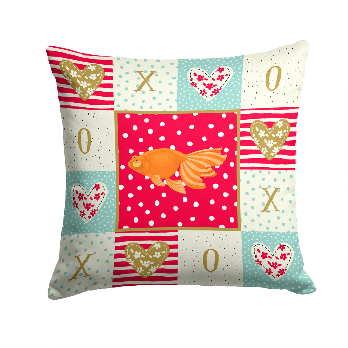 Celestial Eye Goldfish Love Fabric Decorative Pillow CK5471PW1414 - the-store.com