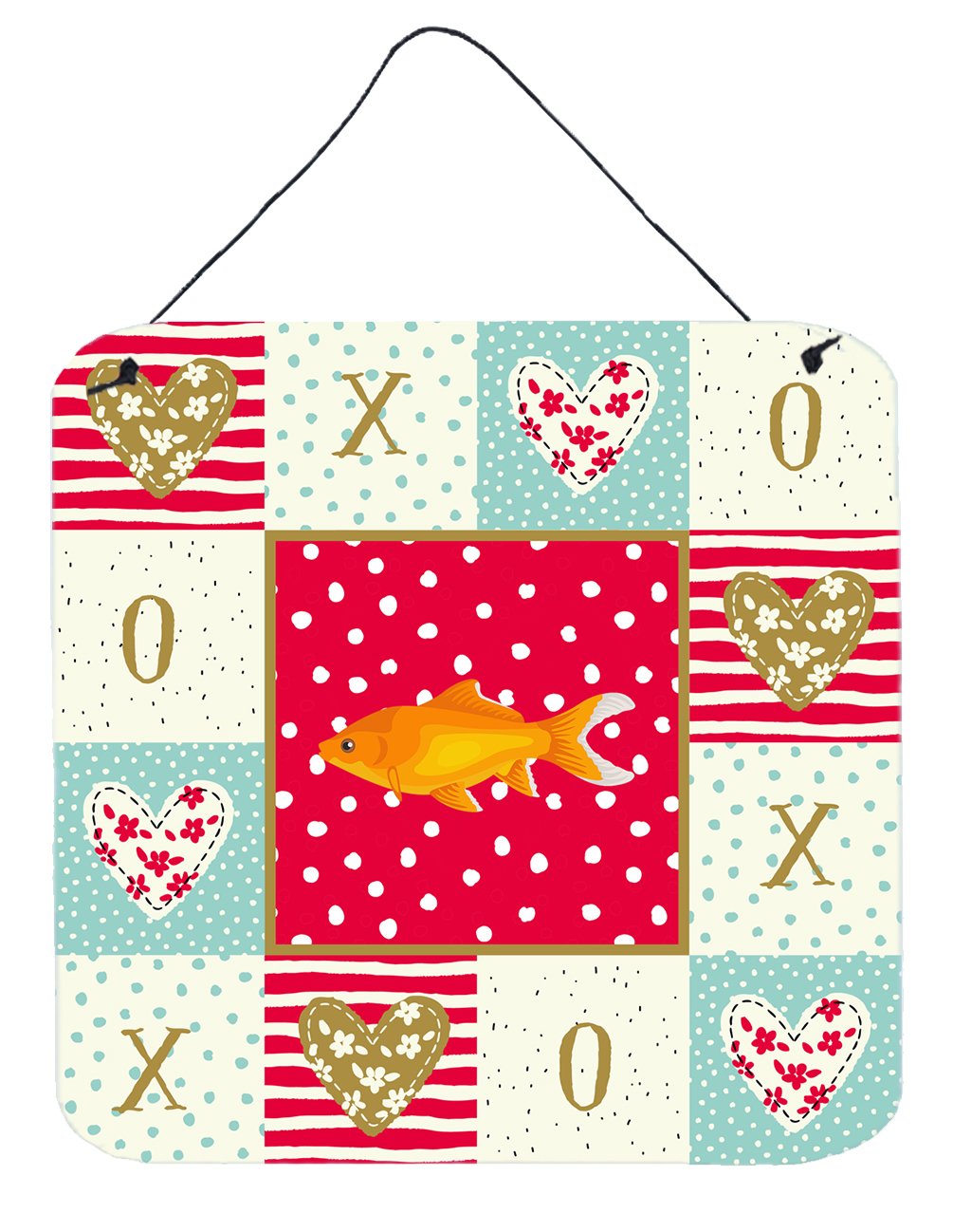 Goldfish Common Love Wall or Door Hanging Prints CK5473DS66 by Caroline&#39;s Treasures