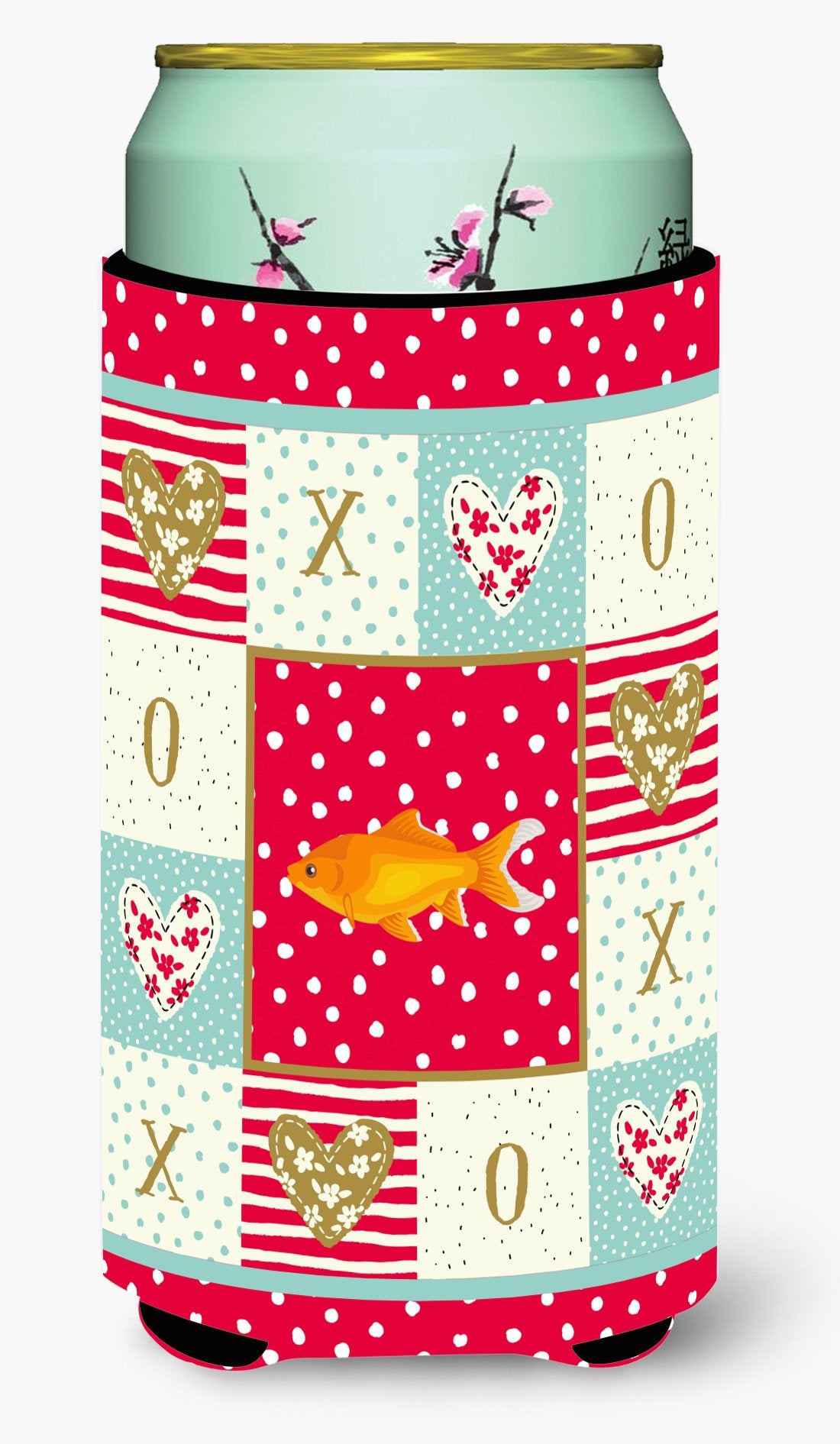 Goldfish Common Love Tall Boy Beverage Insulator Hugger CK5473TBC by Caroline's Treasures