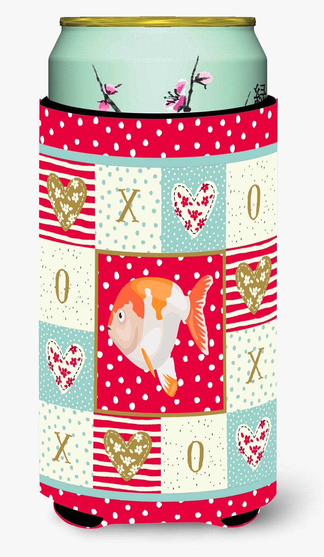 Lionhead Goldfish Love Tall Boy Beverage Insulator Hugger CK5474TBC by Caroline&#39;s Treasures