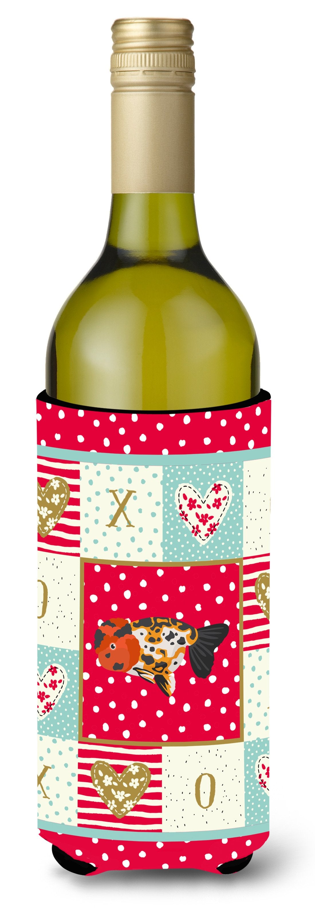 Ranchu Goldfish Love Wine Bottle Hugger CK5476LITERK by Caroline&#39;s Treasures