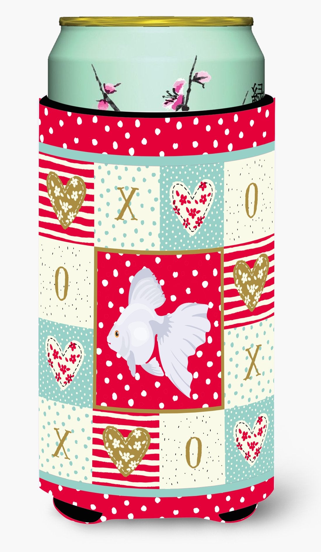 Ryukin Goldfish Love Tall Boy Beverage Insulator Hugger CK5477TBC by Caroline's Treasures