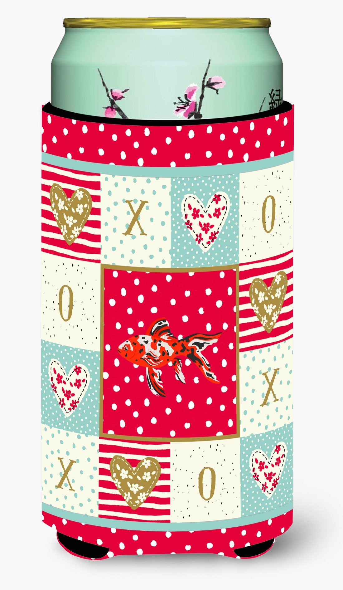 Shubunkin Goldfish Love Tall Boy Beverage Insulator Hugger CK5478TBC by Caroline's Treasures