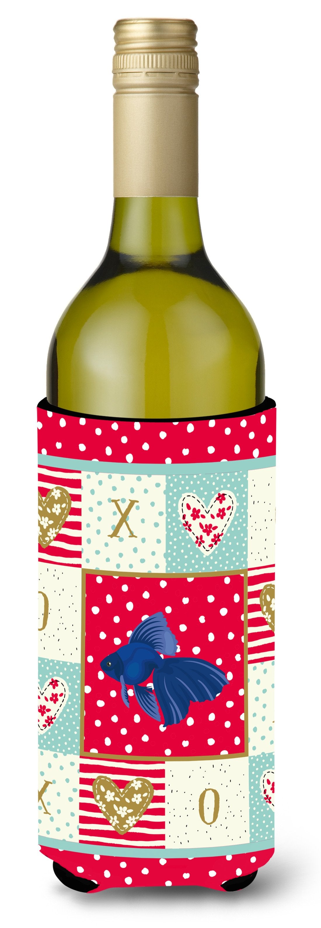 Veiltail Goldfish Love Wine Bottle Hugger CK5481LITERK by Caroline's Treasures