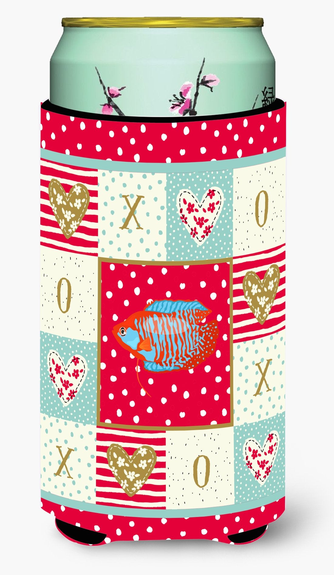 Dwarf Gourami Love Tall Boy Beverage Insulator Hugger CK5485TBC by Caroline&#39;s Treasures