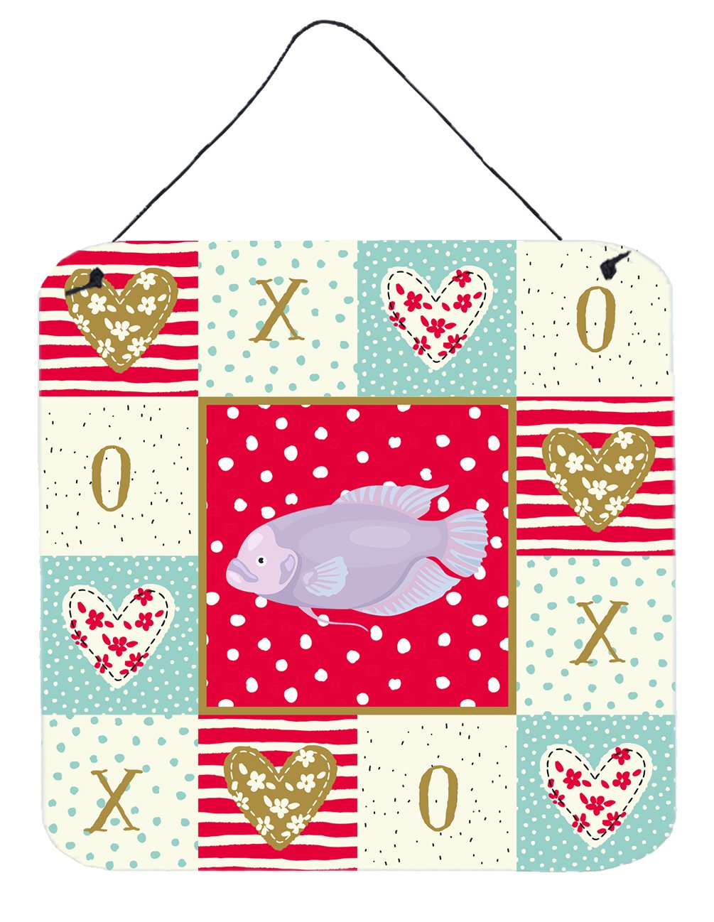 Giant Gourami Love Wall or Door Hanging Prints CK5487DS66 by Caroline&#39;s Treasures