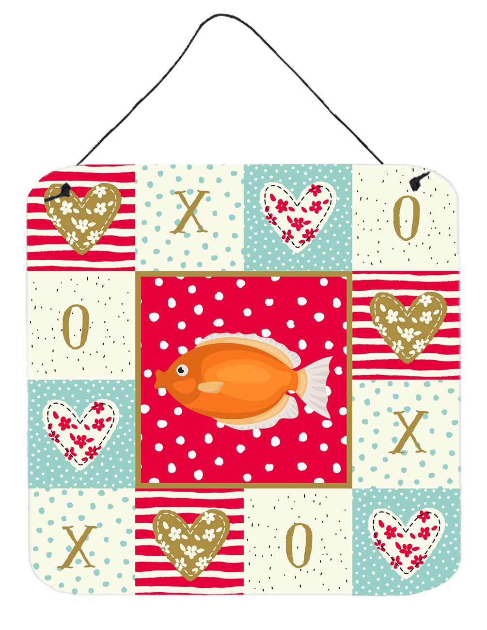 Kissing Gourami Love Wall or Door Hanging Prints CK5488DS66 by Caroline's Treasures