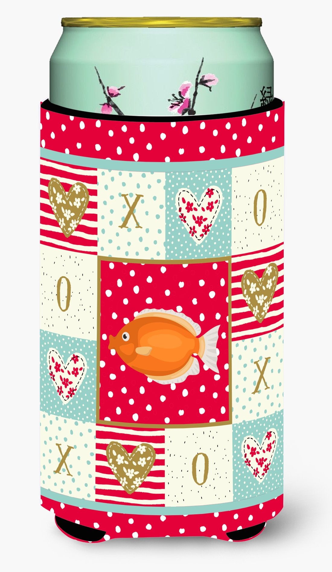 Kissing Gourami Love Tall Boy Beverage Insulator Hugger CK5488TBC by Caroline's Treasures