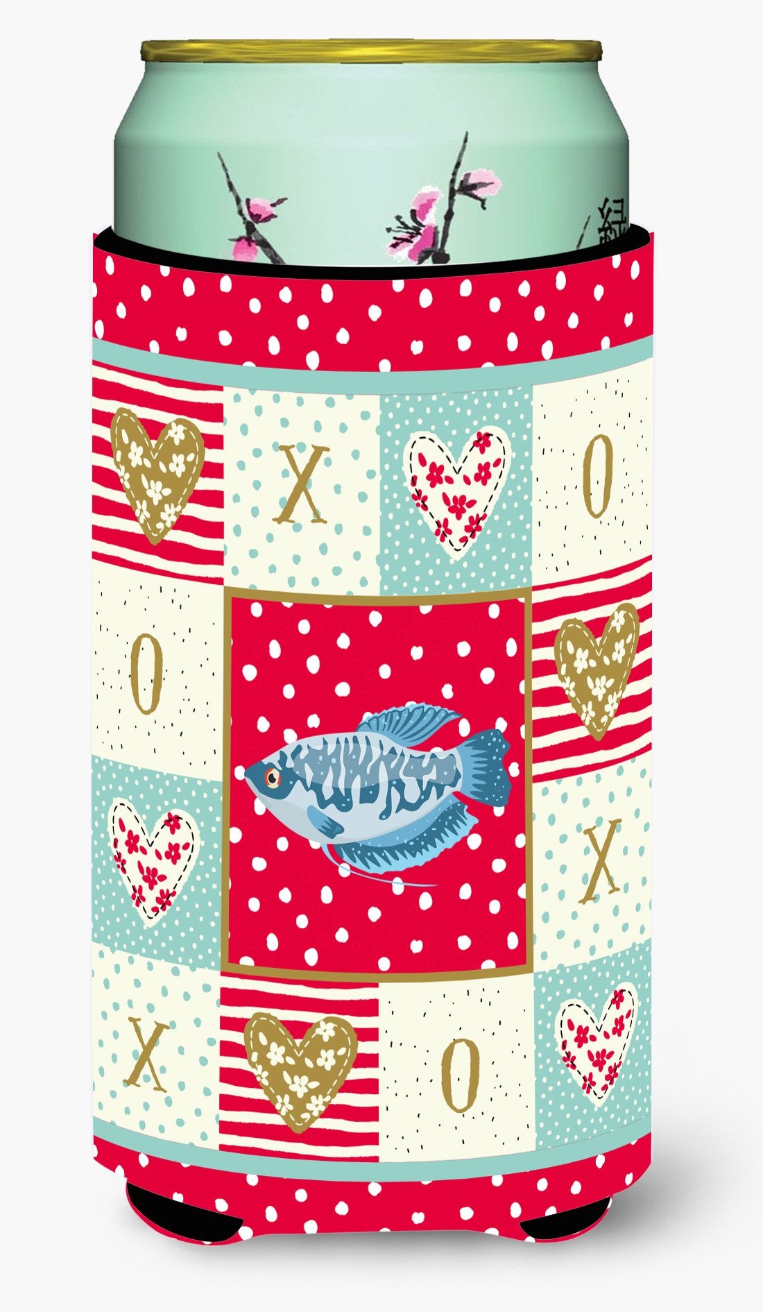 Opaline Gourami Love Tall Boy Beverage Insulator Hugger CK5490TBC by Caroline's Treasures