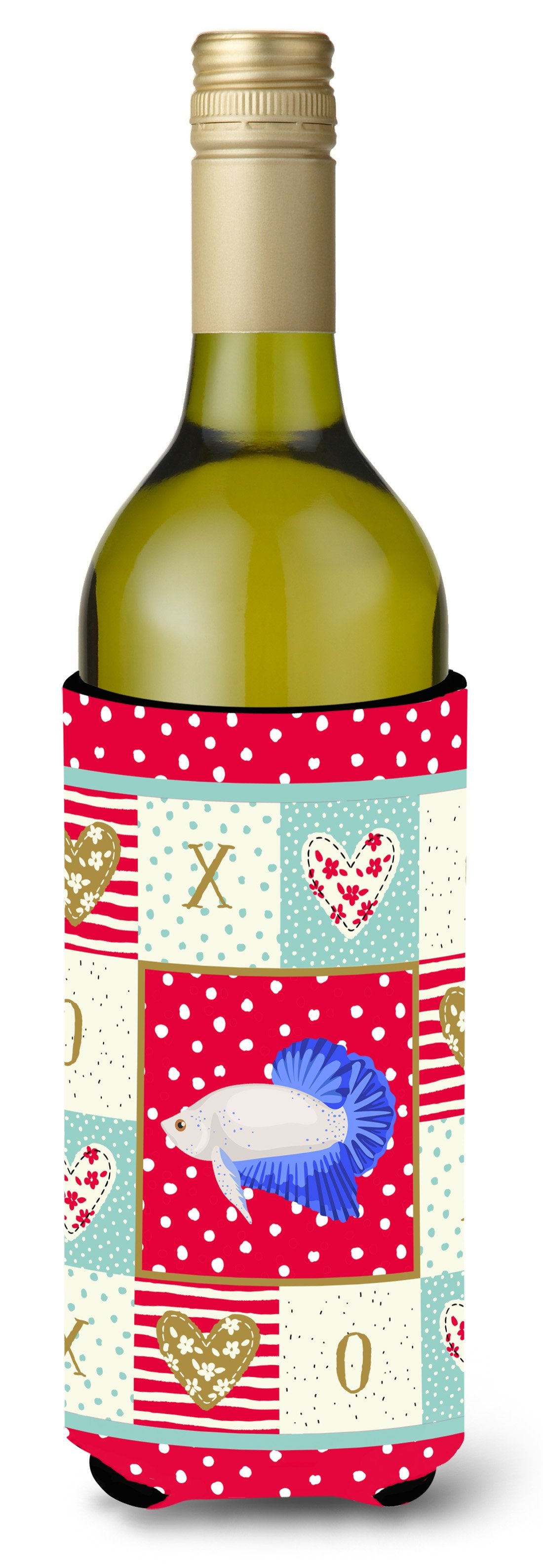 Plakat Betta Love Wine Bottle Hugger CK5492LITERK by Caroline's Treasures