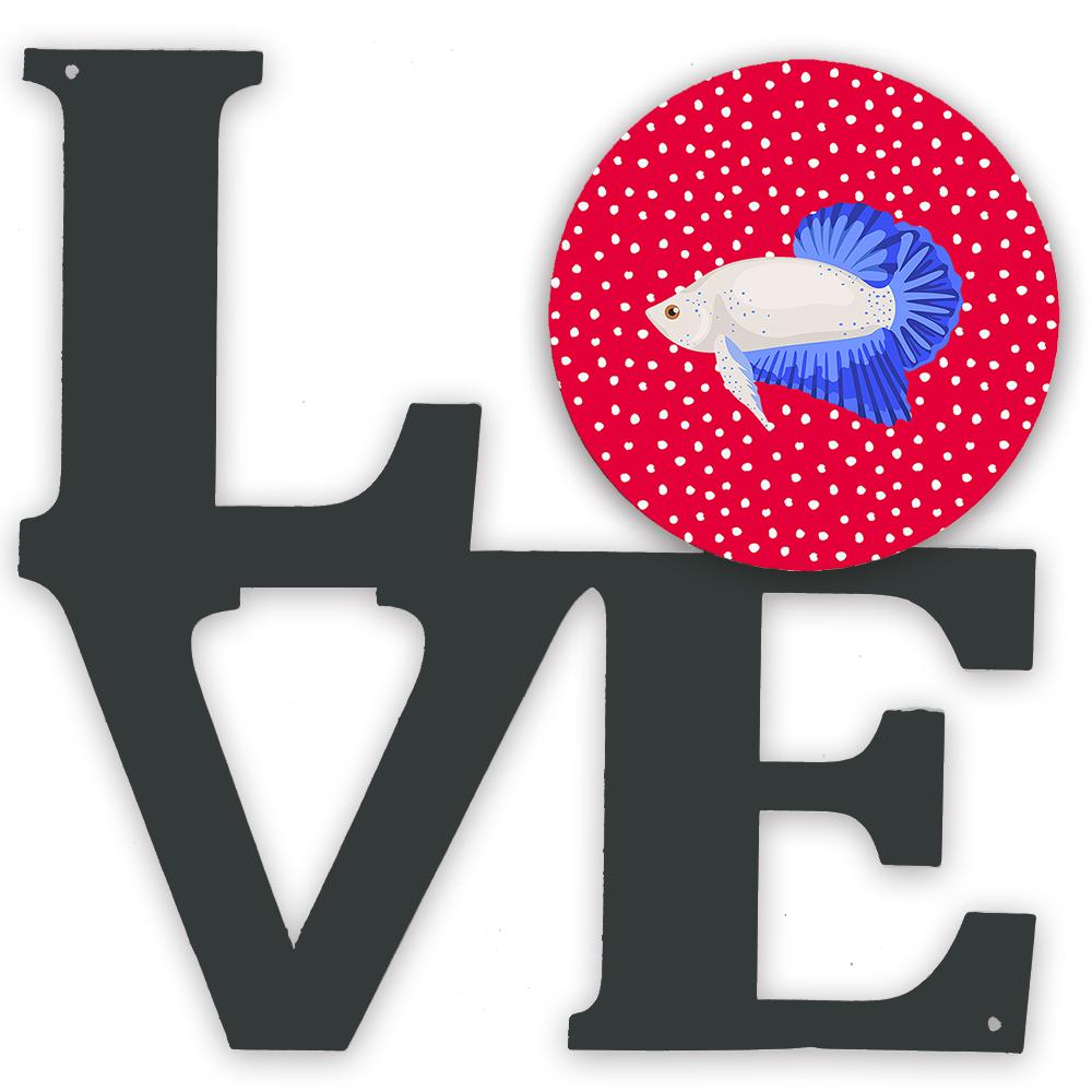 Plakat Betta Love Metal Wall Artwork LOVE CK5492WALV by Caroline&#39;s Treasures