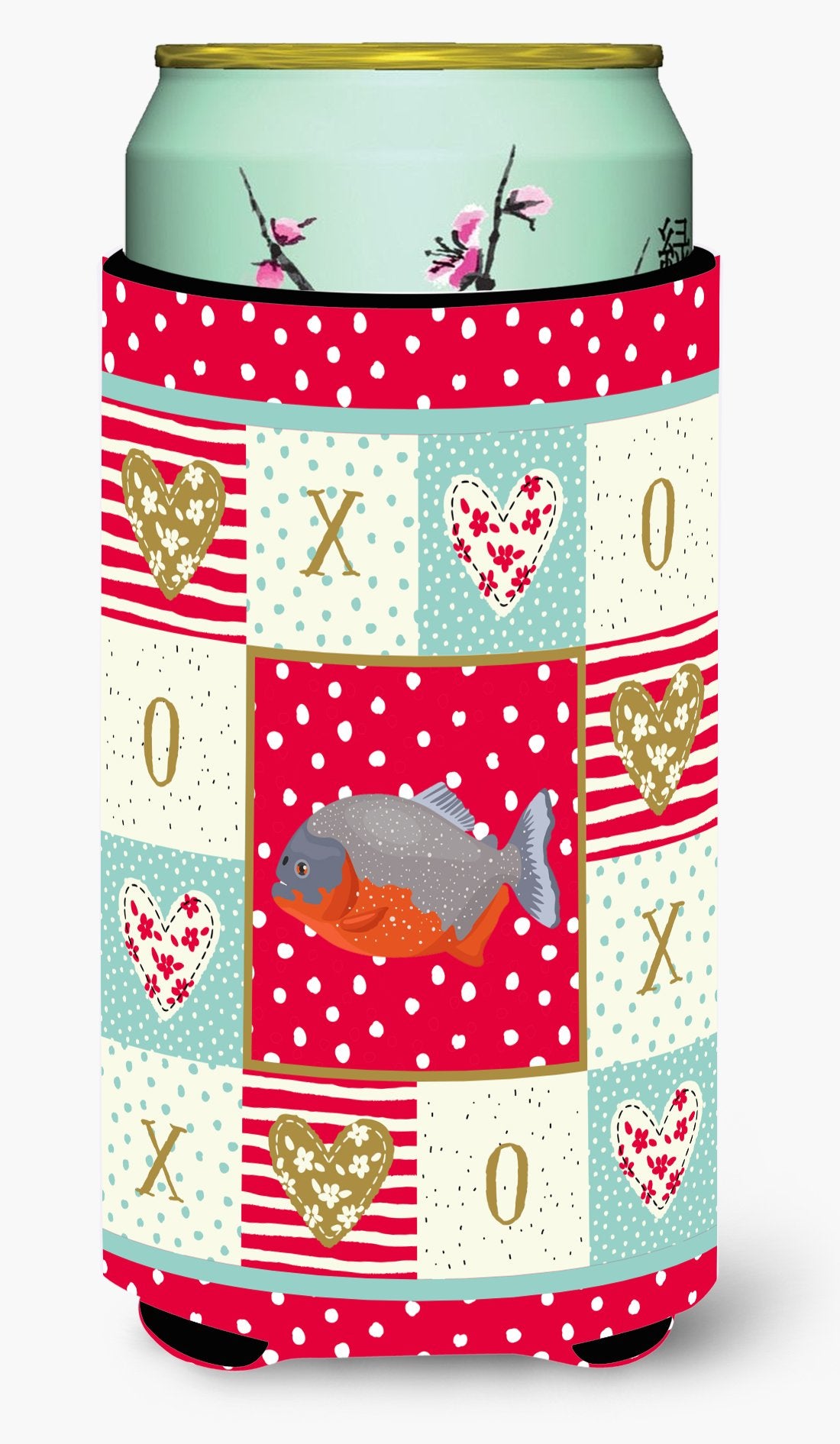 Piranha Love Tall Boy Beverage Insulator Hugger CK5495TBC by Caroline's Treasures