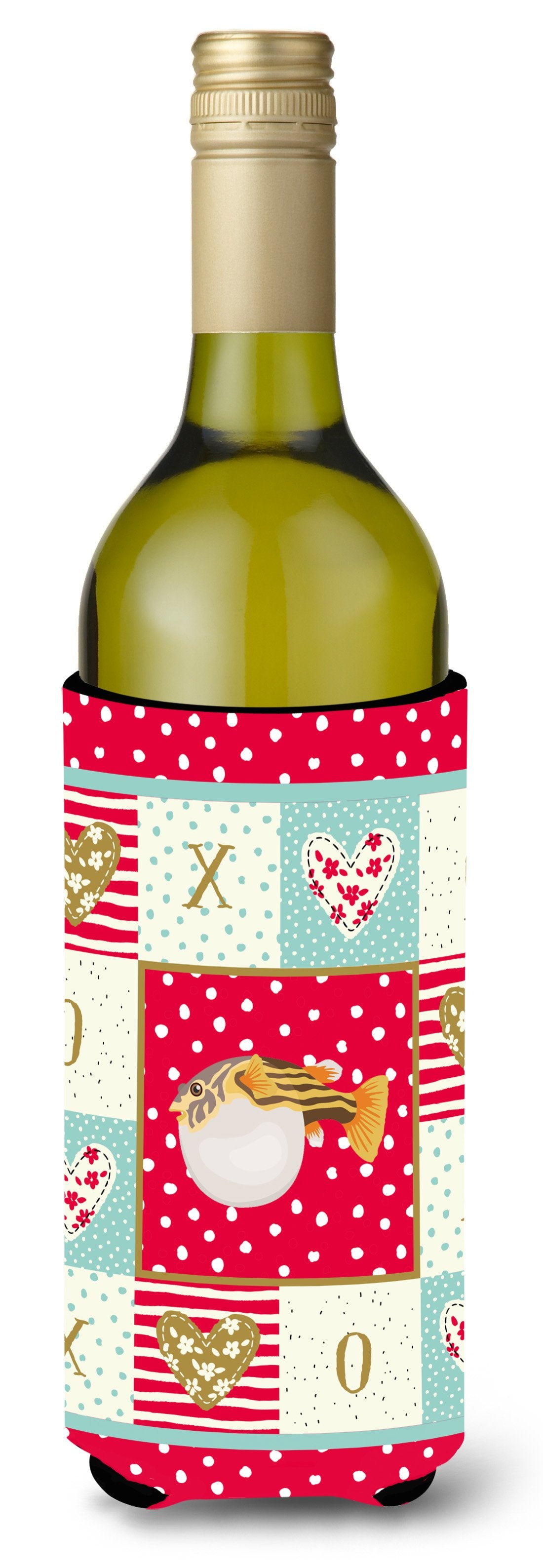 Puffer Fish Love Wine Bottle Hugger CK5496LITERK by Caroline's Treasures