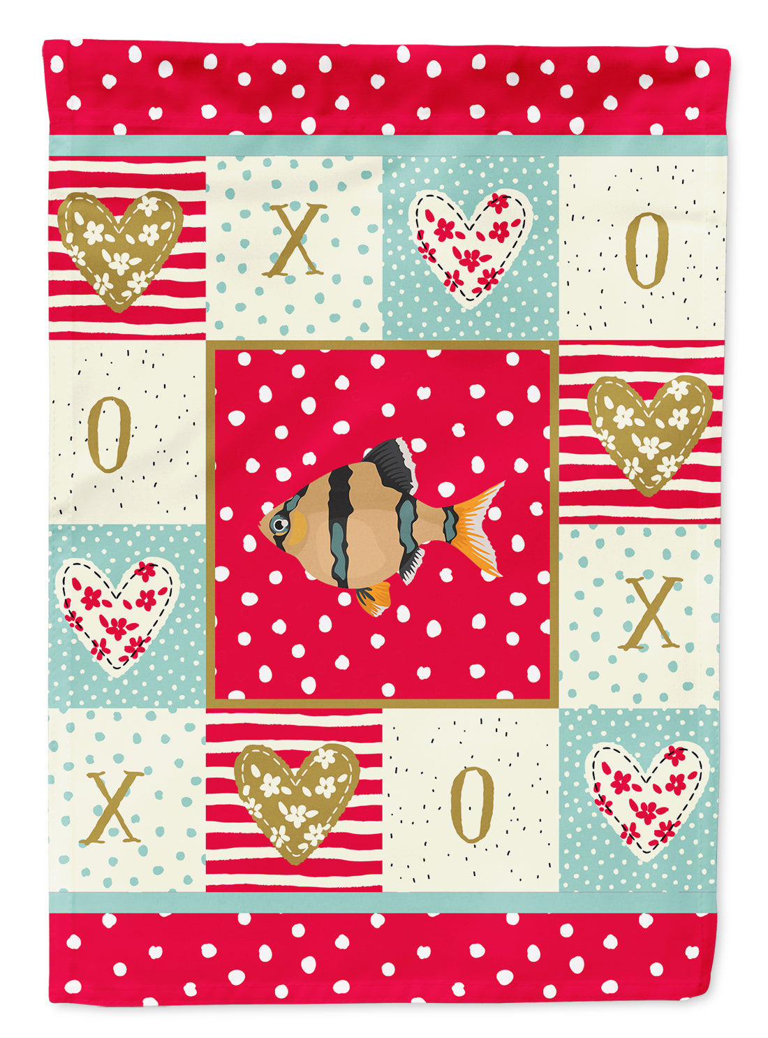 Tiger Barb Love Flag Canvas House Size CK5499CHF  the-store.com.