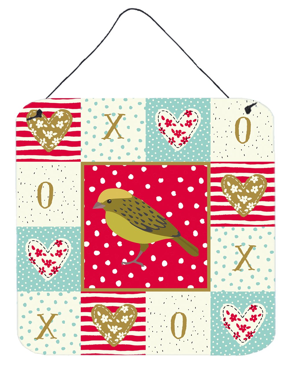 Lizard Canary Love Wall or Door Hanging Prints CK5504DS66 by Caroline&#39;s Treasures