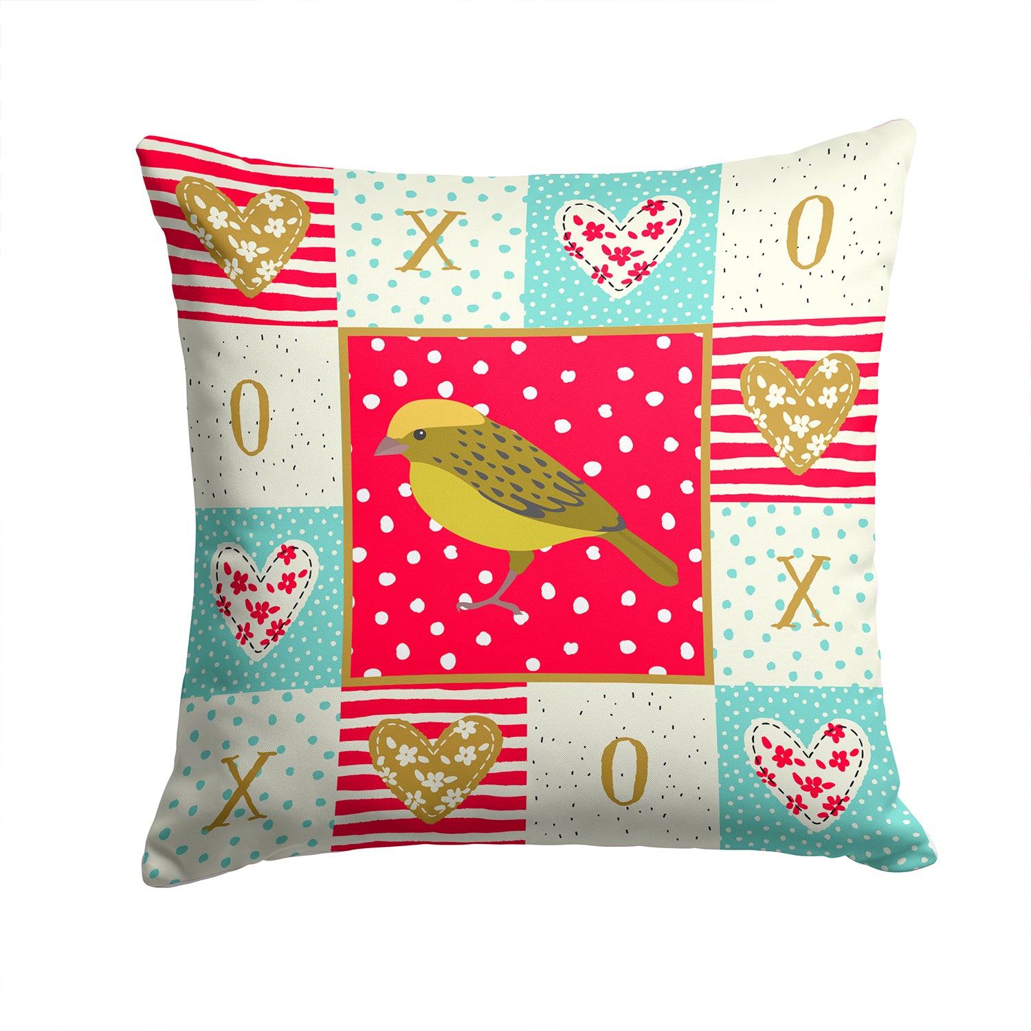 Lizard Canary Love Fabric Decorative Pillow CK5504PW1414 - the-store.com