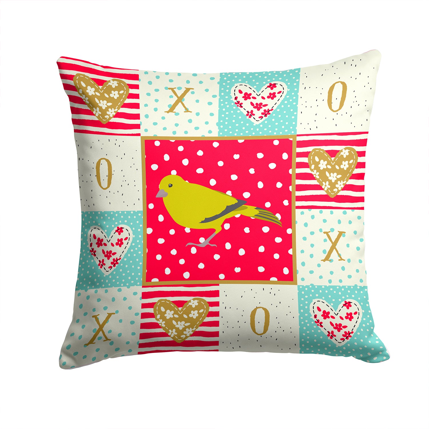 London Canary Love Fabric Decorative Pillow CK5505PW1414 - the-store.com