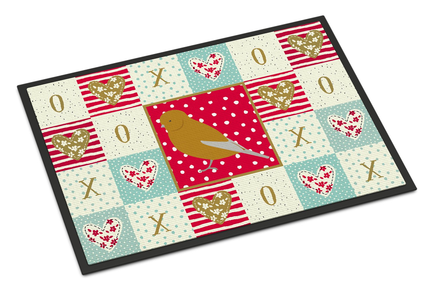 Norwich Canary Love Indoor or Outdoor Mat 24x36 CK5506JMAT by Caroline's Treasures