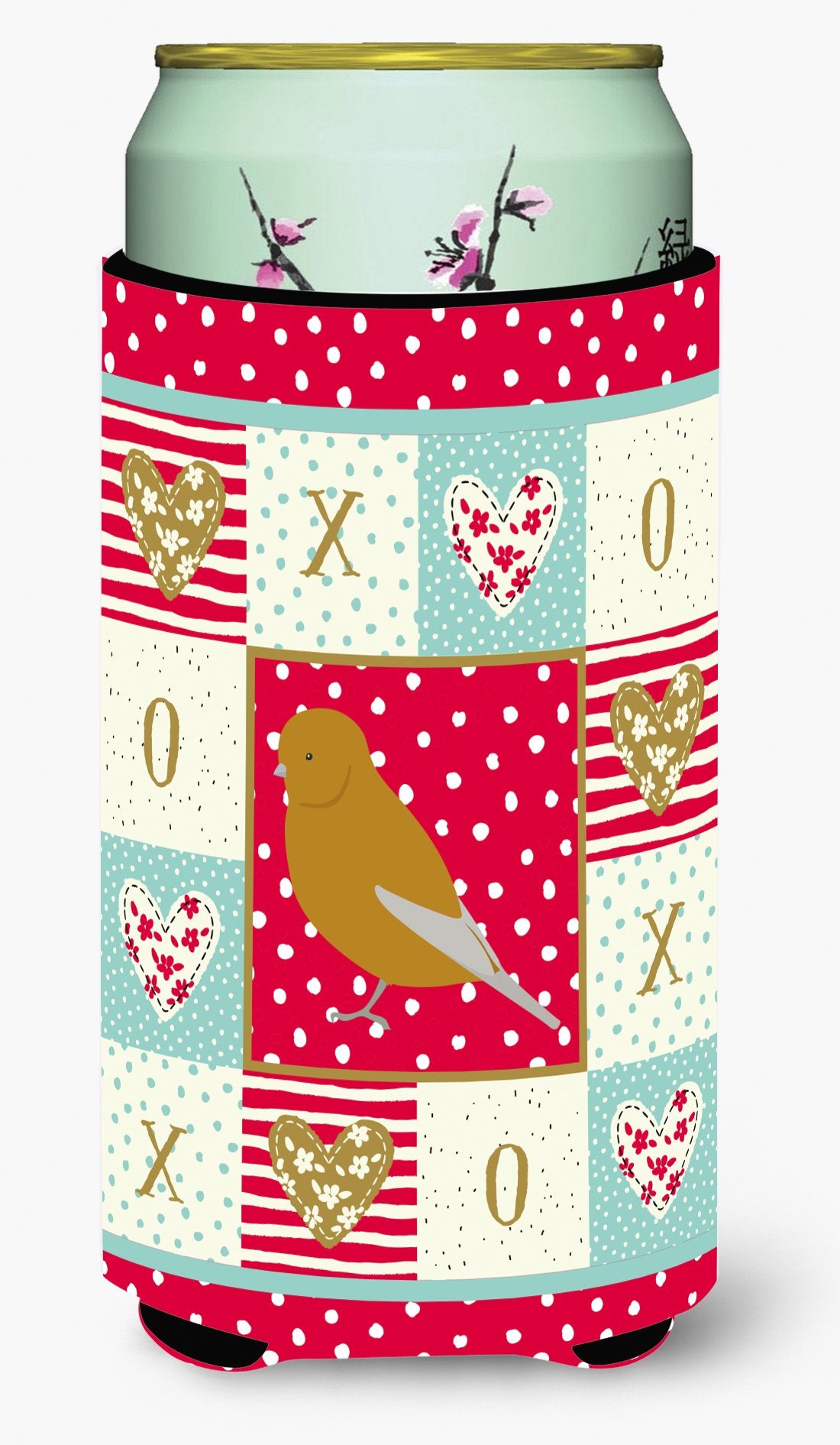 Norwich Canary Love Tall Boy Beverage Insulator Hugger CK5506TBC by Caroline's Treasures