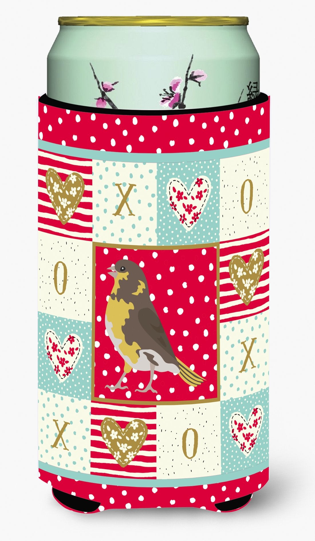 Spanish Canary Love Tall Boy Beverage Insulator Hugger CK5508TBC by Caroline's Treasures