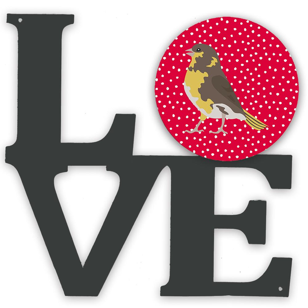 Spanish Canary Love Metal Wall Artwork LOVE CK5508WALV by Caroline's Treasures