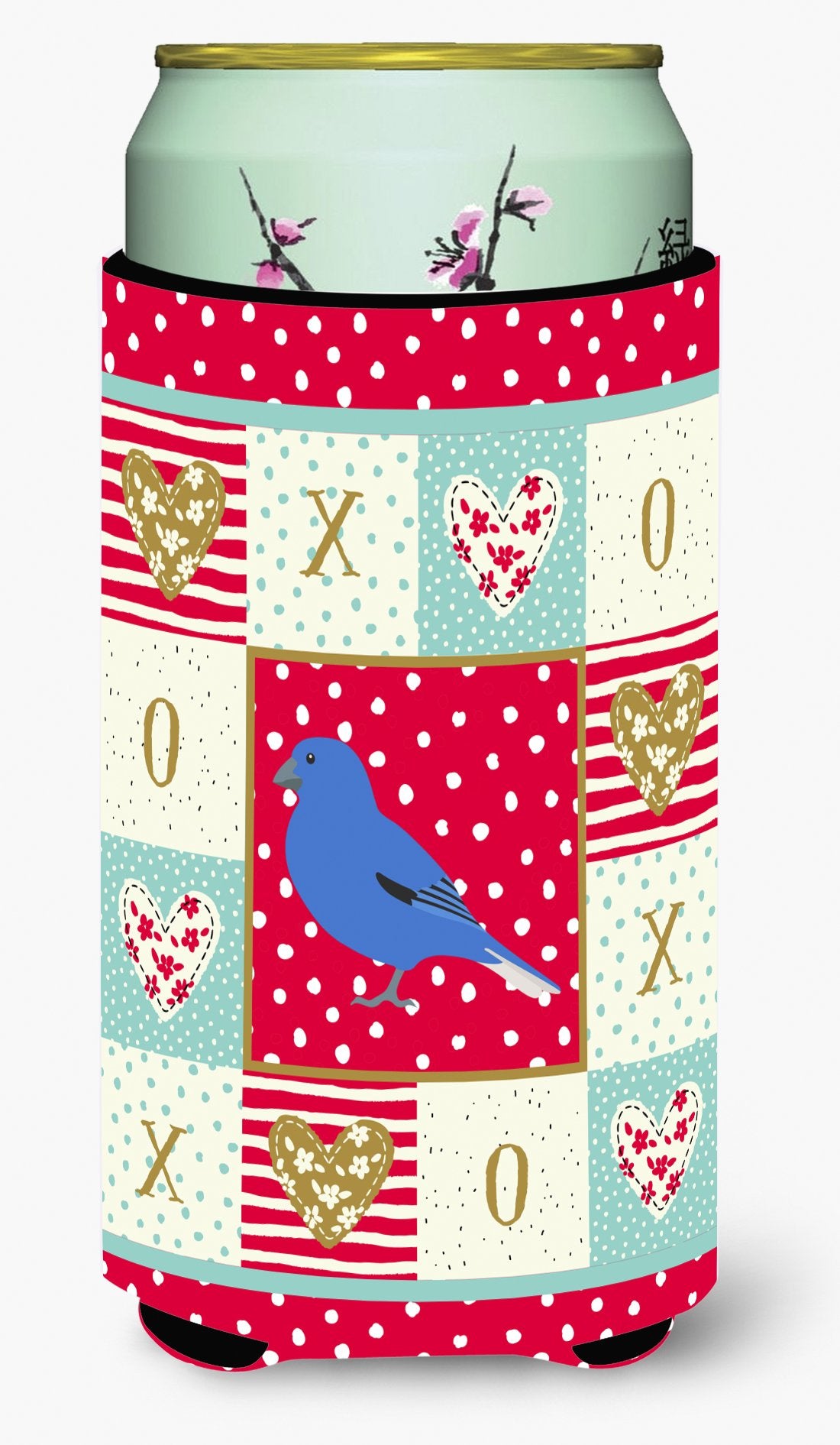 Bunting Love Tall Boy Beverage Insulator Hugger CK5510TBC by Caroline's Treasures