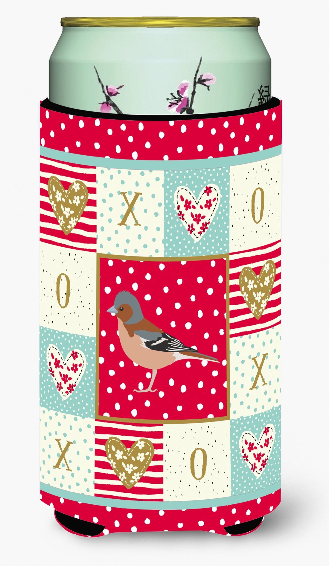 Finch Love Tall Boy Beverage Insulator Hugger CK5511TBC by Caroline's Treasures