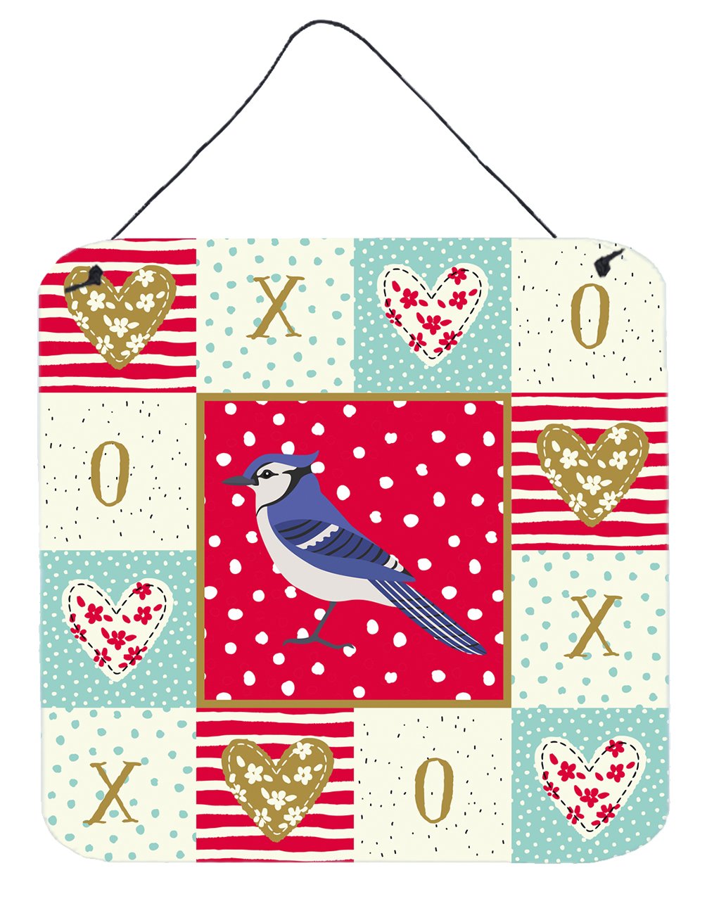 Jay Bird Love Wall or Door Hanging Prints CK5513DS66 by Caroline&#39;s Treasures