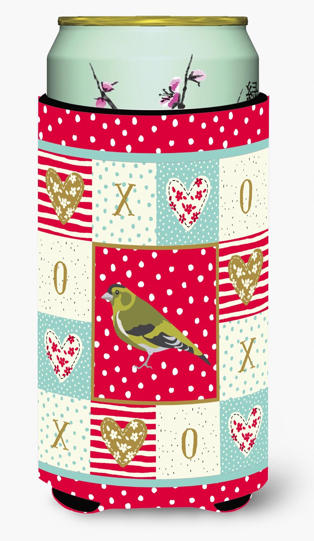 Siskin Love Tall Boy Beverage Insulator Hugger CK5514TBC by Caroline's Treasures